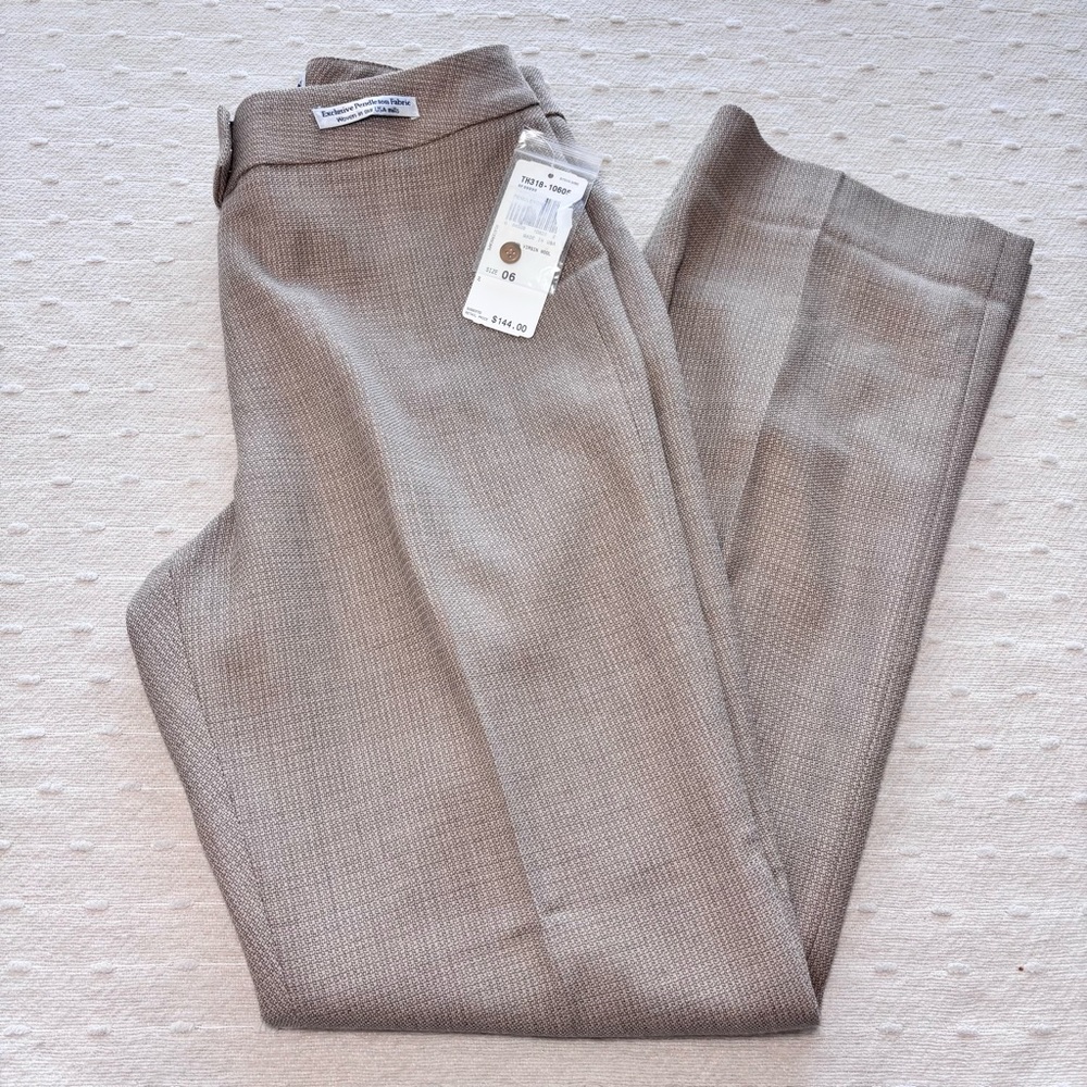 PENDLETON 100% Virgin Wool‎ Lined Pants Brown Wov… - image 14